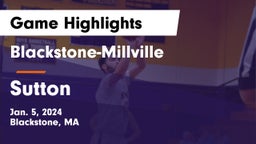 Blackstone-Millville  vs Sutton  Game Highlights - Jan. 5, 2024