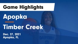 Apopka  vs Timber Creek  Game Highlights - Dec. 27, 2021