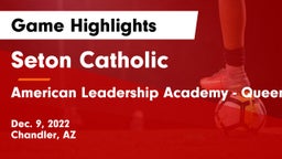 Seton Catholic  vs American Leadership Academy - Queen Creek Game Highlights - Dec. 9, 2022