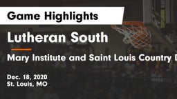 Lutheran South   vs Mary Institute and Saint Louis Country Day School Game Highlights - Dec. 18, 2020