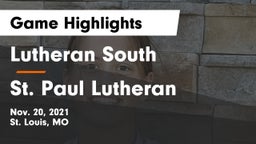 Lutheran South   vs St. Paul Lutheran  Game Highlights - Nov. 20, 2021