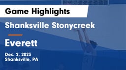 Shanksville Stonycreek  vs Everett  Game Highlights - Dec. 2, 2023