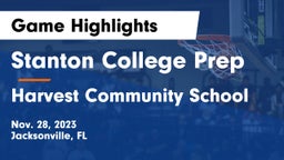 Stanton College Prep vs Harvest Community School Game Highlights - Nov. 28, 2023
