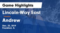 Lincoln-Way East  vs Andrew  Game Highlights - Dec. 23, 2019