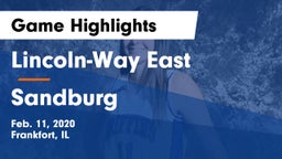 Lincoln-Way East  vs Sandburg  Game Highlights - Feb. 11, 2020