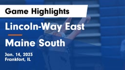 Lincoln-Way East  vs Maine South  Game Highlights - Jan. 14, 2023