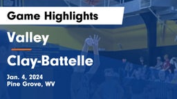 Valley  vs Clay-Battelle  Game Highlights - Jan. 4, 2024
