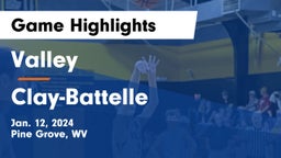 Valley  vs Clay-Battelle  Game Highlights - Jan. 12, 2024