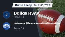 Recap: Dallas HSAA vs. Northeastern Oklahoma Association of Homeschools 2023