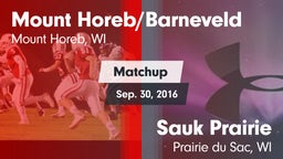 Matchup: Mount Horeb vs. Sauk Prairie  2016