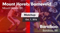 Matchup: Mount Horeb vs. Baraboo  2016