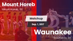 Matchup: Mount Horeb High vs. Waunakee  2017