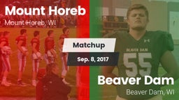 Matchup: Mount Horeb High vs. Beaver Dam  2017