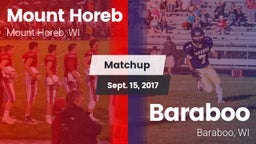 Matchup: Mount Horeb High vs. Baraboo  2017