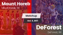 Matchup: Mount Horeb High vs. DeForest  2017