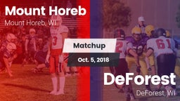 Matchup: Mount Horeb High vs. DeForest  2018