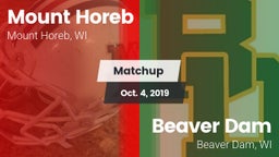 Matchup: Mount Horeb High vs. Beaver Dam  2019