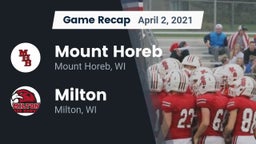 Recap: Mount Horeb  vs. Milton  2021