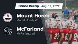 Recap: Mount Horeb  vs. McFarland  2022