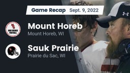 Recap: Mount Horeb  vs. Sauk Prairie  2022