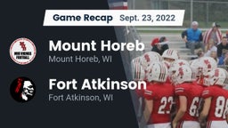 Recap: Mount Horeb  vs. Fort Atkinson  2022