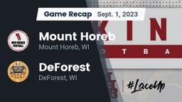 Recap: Mount Horeb  vs. DeForest  2023