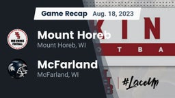 Recap: Mount Horeb  vs. McFarland  2023
