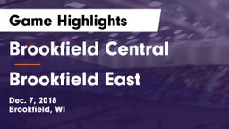 Brookfield Central  vs Brookfield East  Game Highlights - Dec. 7, 2018
