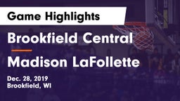 Brookfield Central  vs Madison LaFollette Game Highlights - Dec. 28, 2019