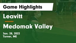 Leavitt  vs Medomak Valley Game Highlights - Jan. 28, 2022