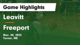 Leavitt  vs Freeport  Game Highlights - Nov. 30, 2023