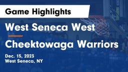 West Seneca West  vs Cheektowaga Warriors Game Highlights - Dec. 15, 2023