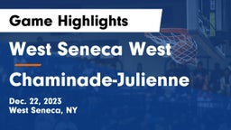 West Seneca West  vs Chaminade-Julienne  Game Highlights - Dec. 22, 2023