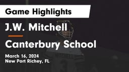 J.W. Mitchell  vs Canterbury School Game Highlights - March 16, 2024