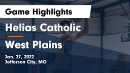 Helias Catholic  vs West Plains  Game Highlights - Jan. 27, 2022