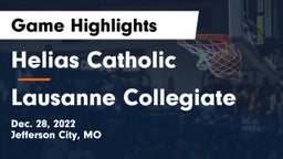 Helias Catholic  vs Lausanne Collegiate  Game Highlights - Dec. 28, 2022