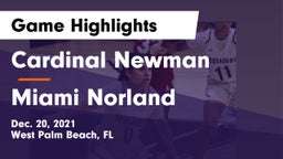 Cardinal Newman   vs Miami Norland Game Highlights - Dec. 20, 2021