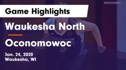 Waukesha North vs Oconomowoc  Game Highlights - Jan. 24, 2020