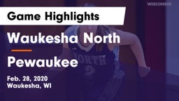 Waukesha North vs Pewaukee  Game Highlights - Feb. 28, 2020