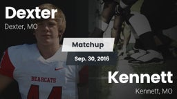 Matchup: Dexter  vs. Kennett  2016