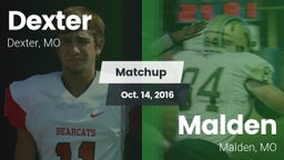 Matchup: Dexter  vs. Malden  2016