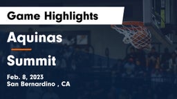 Aquinas   vs Summit  Game Highlights - Feb. 8, 2023