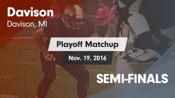Matchup: Davison  vs. SEMI-FINALS 2016