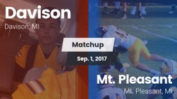 Matchup: Davison  vs. Mt. Pleasant  2017