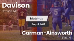 Matchup: Davison  vs.  Carman-Ainsworth   2017