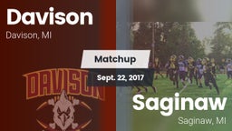 Matchup: Davison  vs. Saginaw  2017