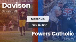 Matchup: Davison  vs. Powers Catholic  2017