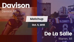Matchup: Davison  vs. De La Salle  2018