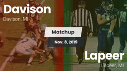 Matchup: Davison  vs. Lapeer   2019