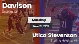 Matchup: Davison  vs. Utica Stevenson  2019